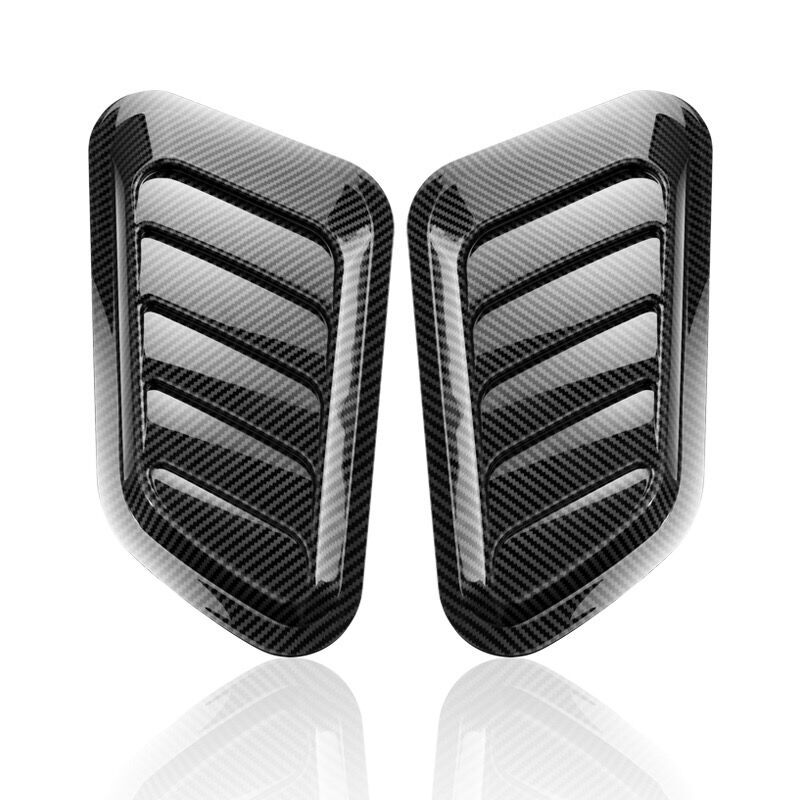 2Pcs Car Fake Air Outlet Hood Hood Decorative Vents Air Intake Hood