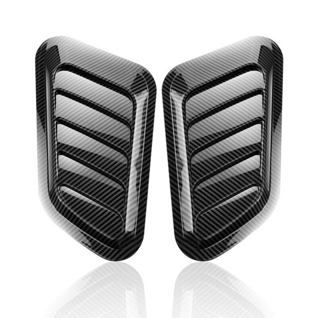 2Pcs Car Fake Air Outlet Hood Hood Decorative Vents Air Intake Hood