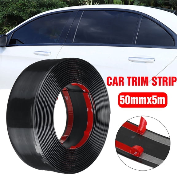2Pcs Car Fender Flare Wheel Eyebrow Arch Extension Protector Moulding Trim Strip