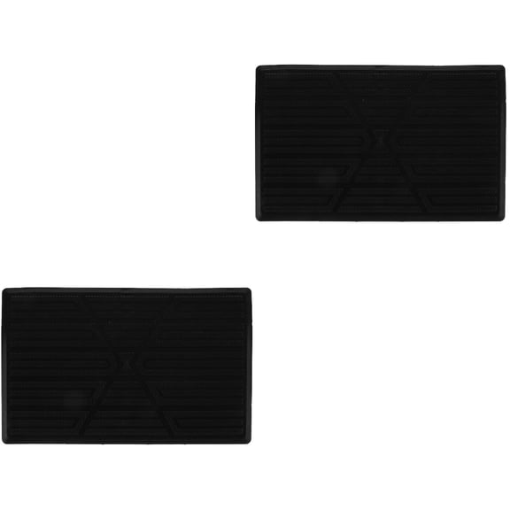 2Pcs Car Floor Mat Repair Patches Rubber Wear Pedal Pads Non Slip Cushion for Front and Rear Seats