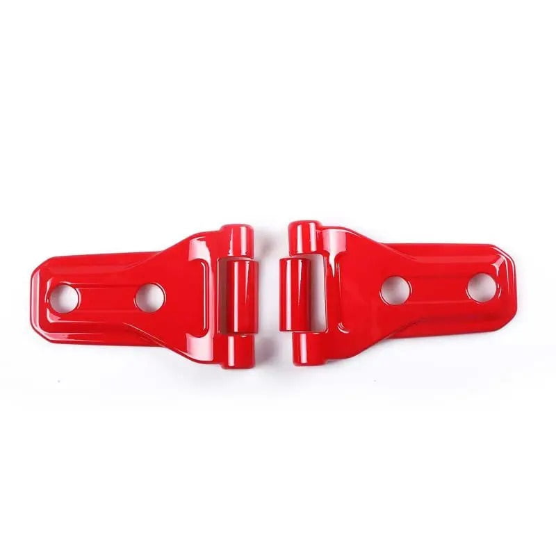 2Pcs Car Front Engine Hood Hinge Cover Buckle Trim Exterior Accessories Decoration Trim For Jeep For Wrangler JL JLU 2018-2021