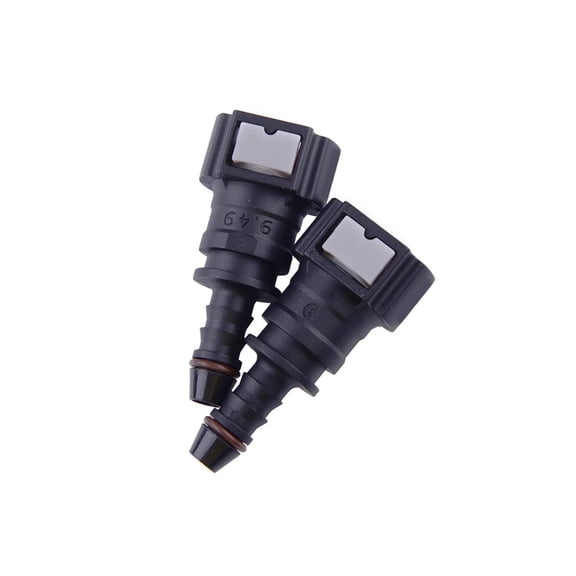 2Pcs Car Fuel Line Hose Pipe Quick Connectors Straight Push-On Single Barb For 3/8" To 5/16" ID Nylon Tubing Accessories