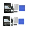 thumbnail image 1 of 2Pcs Car Glass Scratch Remover, Scratch Removal Set, Scratches On Glass And Glasses With Powder To Keep The Mirror, Car Windscreen Glass Scratcher Glass Polishing Set, Clear Vision Safe Travel, 1 of 1
