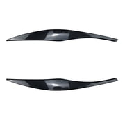2Pcs Car Headlight Eyebrows Eyelid Trim For BMW 3 Series E90 E91 2005-2011