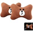 thumbnail image 1 of 2Pcs Car Headrest Pillow, Cartoon Car Neck Pillow, Comfortable Soft Car Seat Pillow, Head Rest Cushion, Universal Headrest Pillow for Travelling and Home, 1 of 5