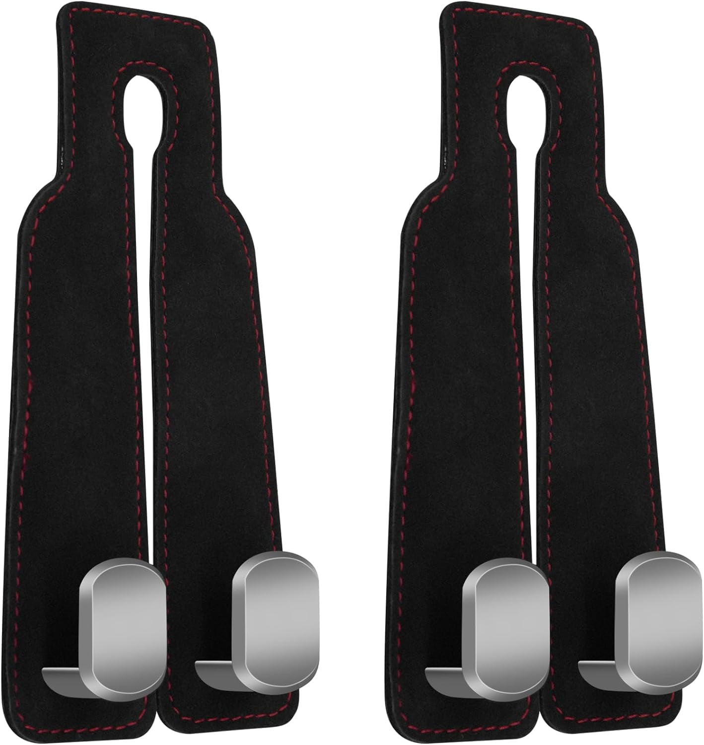 2Pcs Car Hooks for Headrest, Car Seat Hooks Purse Hook for Car, Double Headrest Hooks Purse