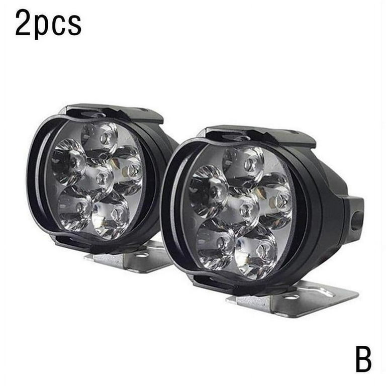 2Pcs Car Motorcycle Headlight Spot Fog Lights 6 LED US HeadLamp Front W3U2