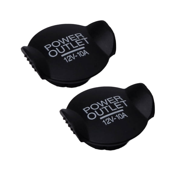2Pcs Car Outlet Covers Dustproof Plug Caps 12V Power Socket Plug Covers Caps Automotive Accessories