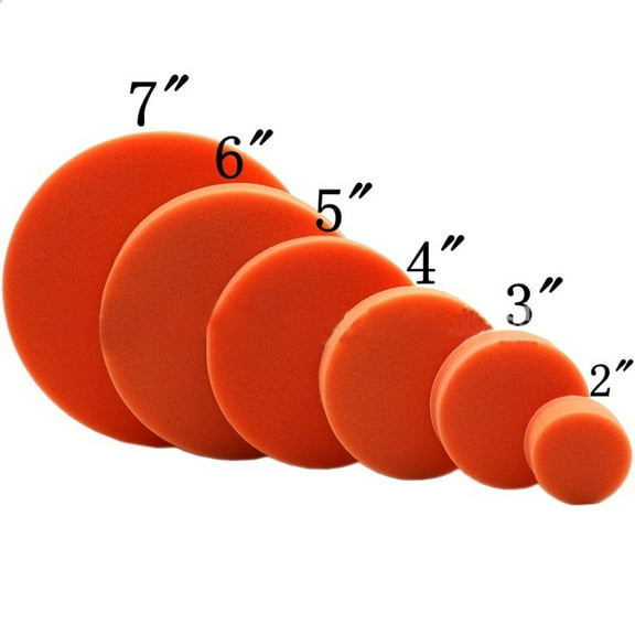 2Pcs Car Polishing Disc 2-7Inch Self-Adhesive Buffing Waxing Sponge Wool Wheel Polishing Pad For Car Polisher Drill Adapter 2Inch Fangkenuo