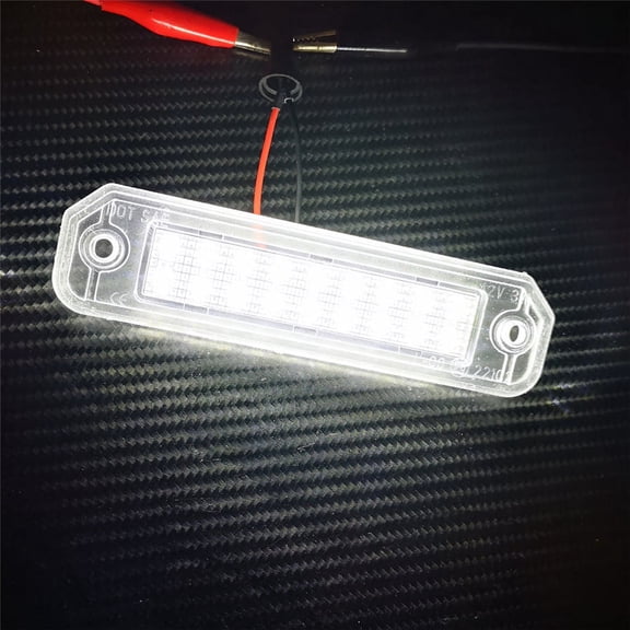 2Pcs Car SUV LED License Plate Lamp Lamp For 1993-1997 Honda Civic Del Sol Trunk