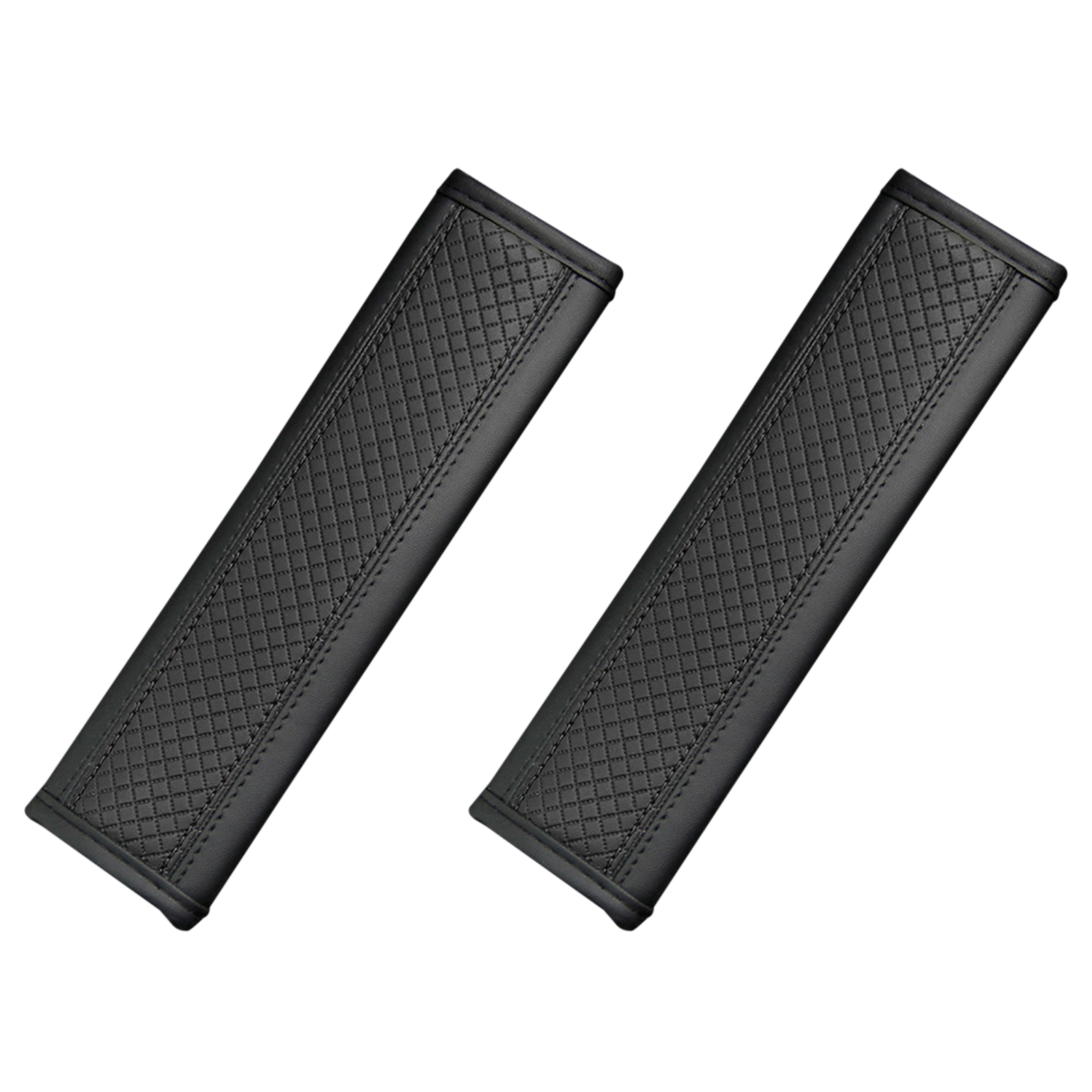 2Pcs Car Seat Belt Covers Faux Leather Safety Belt Protector Shoulder