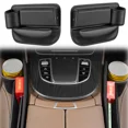 thumbnail image 1 of 2Pcs Car Seat Gap Filler Organizer with Cup Holder Leather  Car Seat Gap Filler, 1 of 1