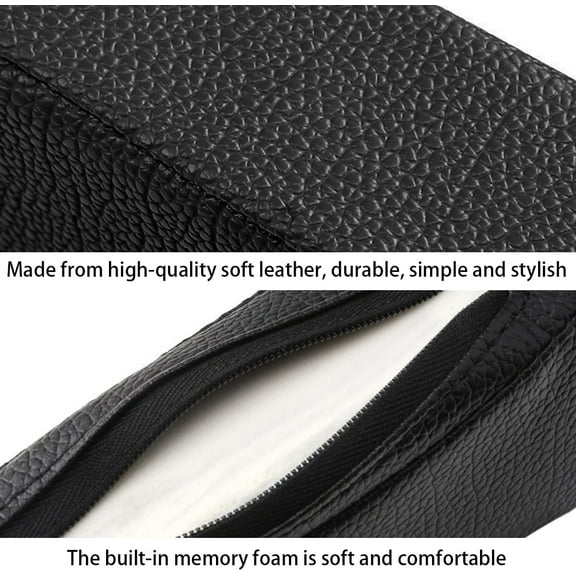 2Pcs Car Seat Gap Filler, PU Leather Auto Crevice Catcher Drop Blocker to Fill The Seat and Console Gap, Universal Seat Side Anti-Leak Clip Seam Plugs Interior Accessories for Car, SUV, Truck, Red