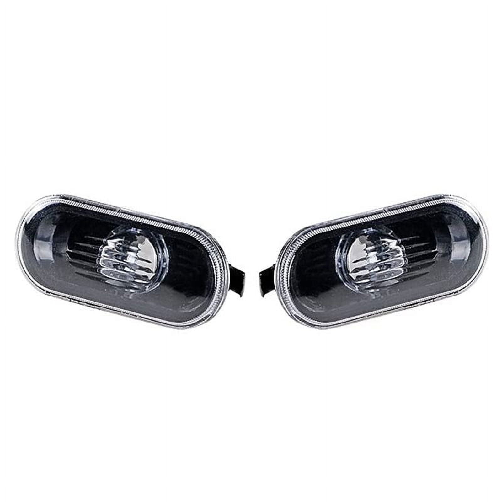 2Pcs Car Side Marker Turn Signal Warning Light Black Lamp Cover for MK4