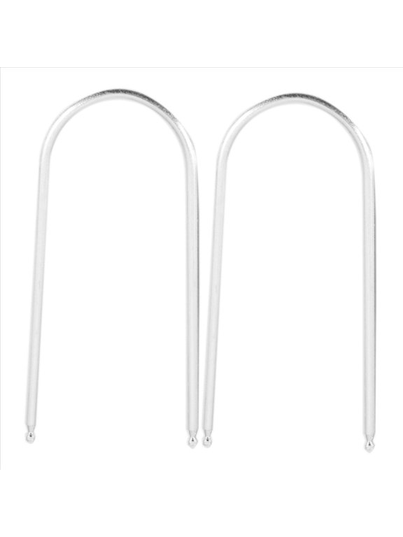 2Pcs Car Stereo Radio Removal Keys CD Changer Disassembly Tool Fit For,1 Pair (2 pcs)* Car Radio Tools,Silver