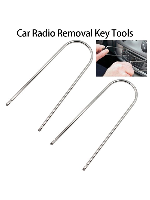 2Pcs Car Stereo Radio Removal Keys CD Changer Disassembly Tool Fit For Z2H6