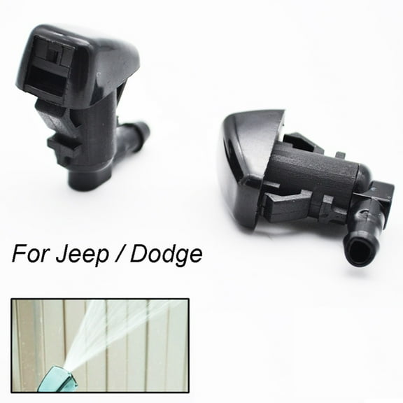 2Pcs Car Windshield Washer Wiper Sprayer Nozzle Front Window Spray Jet for Jeep Liberty Commander Grand & Dodge Caliber