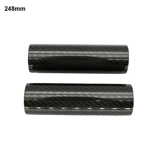 2Pcs Carbon Fiber Motorcycle Front Shock Fork Guard Cover Wrap Shock Absorber Length 248mm