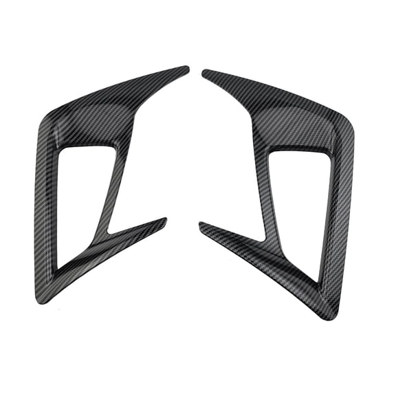 2Pcs Carbon Fiber Rear Fog Light Lamp Frame Cover Trim for Focus Hatchback MK4 2019-2020