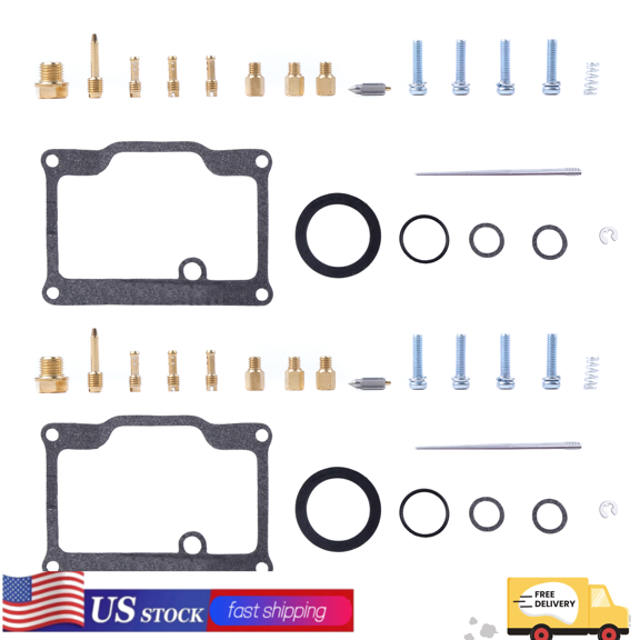 2Pcs Carburetor Repair Kits Carb Repair Kit for Polaris Indy Trail 488/500 1986-1990 Replace 26-1793