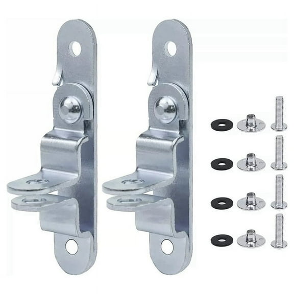 2Pcs Cargo Trailer Door Hasp Keeper Lock Handle Enclosed Car Hauler for Ramp Padlock Latch