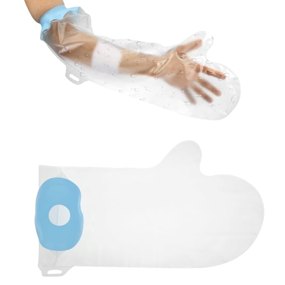 FVKRNYZ Cast Covers for Shower Arm, Waterproof Cast Cover Reusable Shower Sleeve to cover arms for Adult Elastic Cast Bag for Bandage 2 Pack