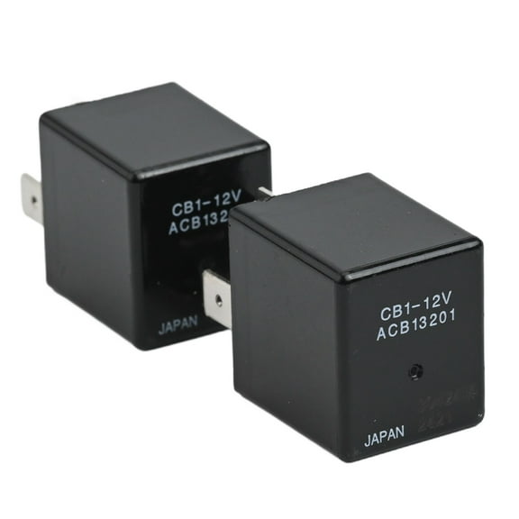 2Pcs Cb1-12V 40A 5-Pin Automotive Relay With Mini-Iso Terminal Acb13201 For Air Compressor And Truck Electrical Systems Black