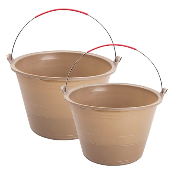 2Pcs Cement Bucket Cement Mixing Buckets Construction Bucket Multipurpose Bucket Pot for Builders