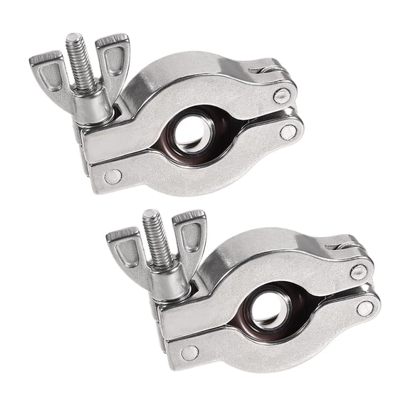 2Pcs Centering Ring KF-16 Vacuum Fittings ISO-KF Flange 39mm x 24.5mm Fluorine Rubber O-Ring