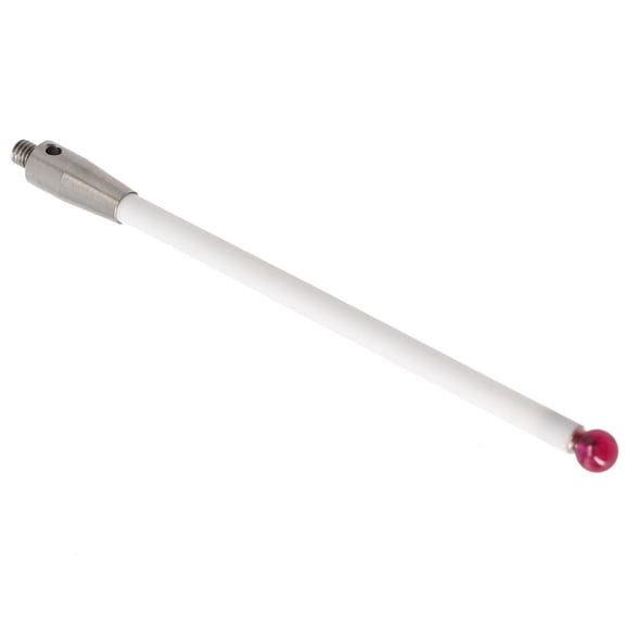 2Pcs Ceramic Stem CMM Probe Stylus for Precision Measurement 100mm 6mm Ball Tip