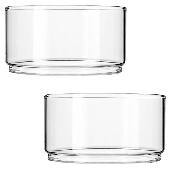 2Pcs Cereal Bowl Large Capacity Bowl Transparent Salad Bowl Kitchen Tableware