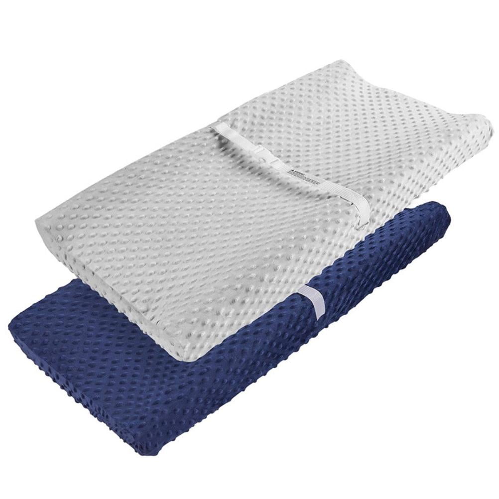 2Pcs Changing Pad Covers Waterproof Baby Changing Table Pad Covers Diaper Changing Pad Covers Detachable Washable Mattress Covers