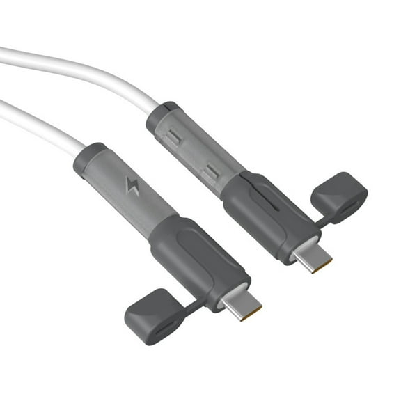2Pcs Charging Cable Protector USB C Charging Cord End Protective Case Heavy Duty