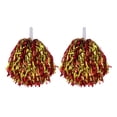 thumbnail image 1 of 2Pcs Cheerleader Pom Poms Metallic Foil Cheerleader Pom Poms Hand Flowers with Handle for Sports Competitions Celebrations, 1 of 8