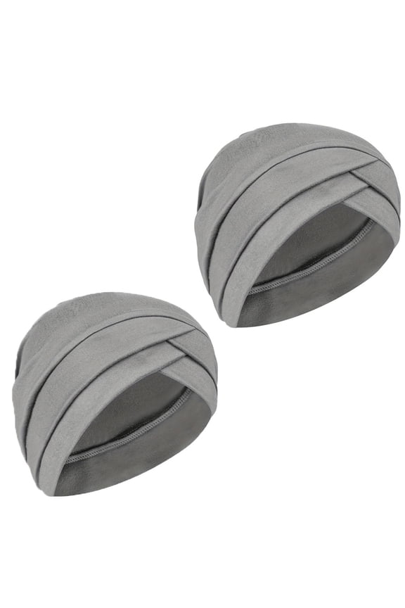 2Pcs Chemo Cancer Beanies Turbans Hats Cap Twisted Hair Cover Headwrap Turban Headwear for Women