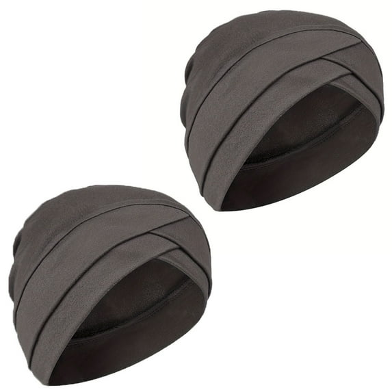 2Pcs Chemo Cancer Beanies Turbans Hats Cap Twisted Hair Cover Headwrap Turban Headwear for Women