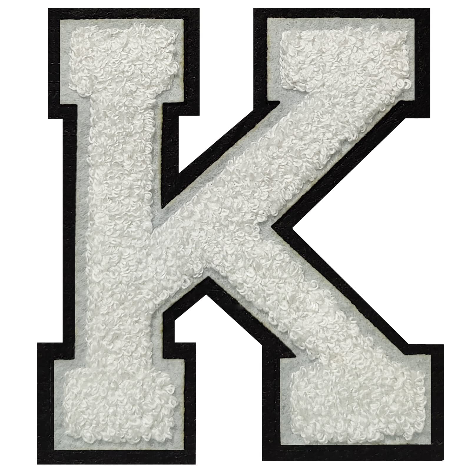 2-Pack Iron-On Chenille Letter Patches - 2.5" Varsity Style Letters For Jackets, Hats, Bags (Yellow/Black, Letter R)