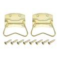 thumbnail image 1 of 2Pcs Chest Handles, 103x64mm Wooden Box Ring Pull Lifting Handle, Yellow, 1 of 6