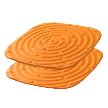 2Pcs Chicken Nest Box Pads, Chicken Mat, Soft Washable Chicken Coop Accessories, Poultry Mats, Chicken Nest Pads Bedding for Farm Hen House Orange
