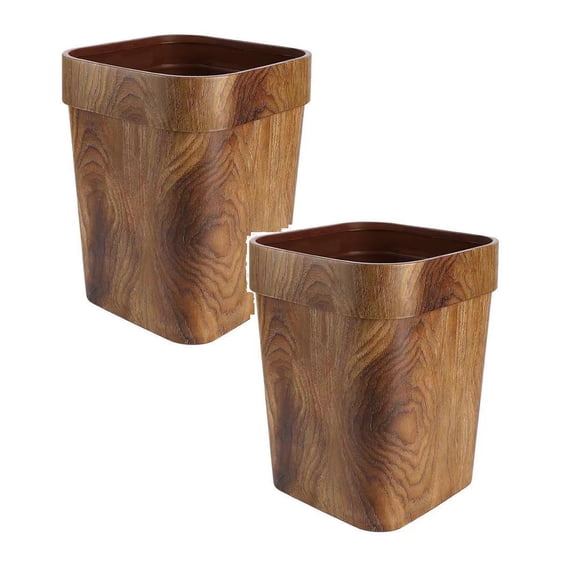 2Pcs Chinese Retro Imitation Wood Grain Can Household Living Room Kitchen Toilet Paper Pressure Ring Large Kitchen Cleaning Supplies