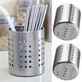 thumbnail image 1 of 2Pcs Chopsticks Holder Utensil Drying Rack Stainless Steel Utensil Holder Sink Silverware Holder Utensil Drying Basket Kitchen Countertop Flatware Strainer Silverware Dryer, 1 of 7