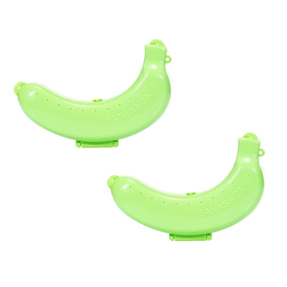 2Pcs Christmas Decorations Banana Cute Banana Protector Storage Banana Protector Storage Covers For Fruits Freshness Kitchen Fruit Container For Outdoor Travel Food Storage