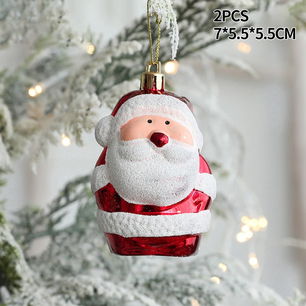 2Pcs Christmas Ornaments Creative Christmas Tree Ornaments Christmas
