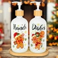 thumbnail image 1 of 2Pcs Christmas Soap Dispenser Refillable Liquid Container Gingerbread Man Candy Glass Soap Dispenser with Pump for Xmas Holiday Home Kitchen Countertop Decor, 1 of 7
