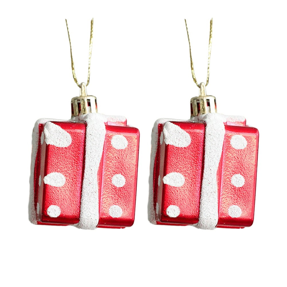 2Pcs Christmas Tree Candy Cane Decorations Craft Pendant Holiday Party