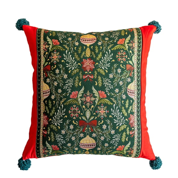 2Pcs Christmas Tree Throw Pillow Covers Home Decorations, Exquisite Pillow Cases Christmas Decorations, Christmas Snowflake Pillow Covers for Sofa Bedroom, 18*18 inch