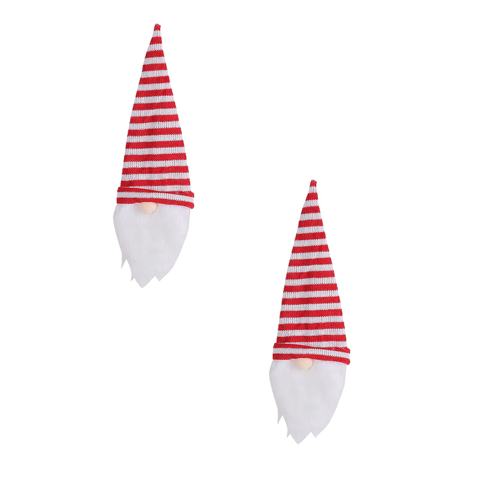 2PCS Christmas Wine Bottle Cover Santa Wine Bottle Covers With Hat For