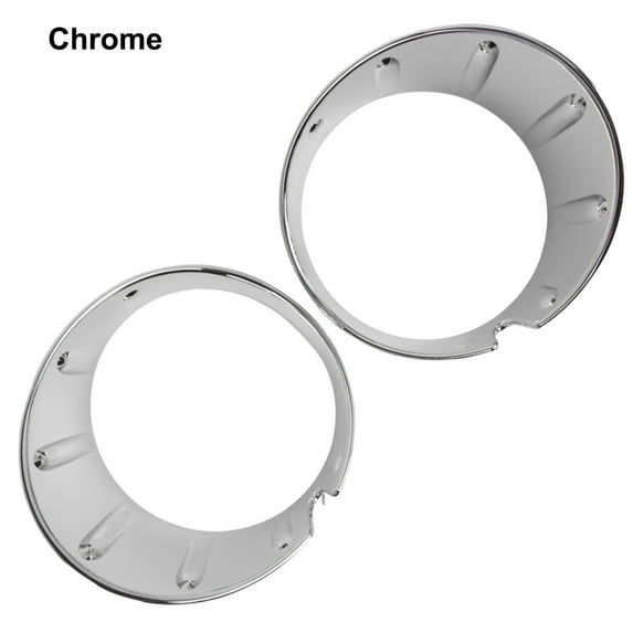 2Pcs Chrome/Black Front Fog Light Cover Fog Light Trim Ring For Mini Cooper R56 R55 R57 51117248791 51117248792 Car Accessories