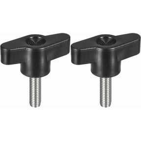 2Pcs Clamping Screw Knob, M6 x 30mm Metric Stainless Steel T Shaped Thumb Screws Handle for Quick Remove Hand Tightening Knob Replacement