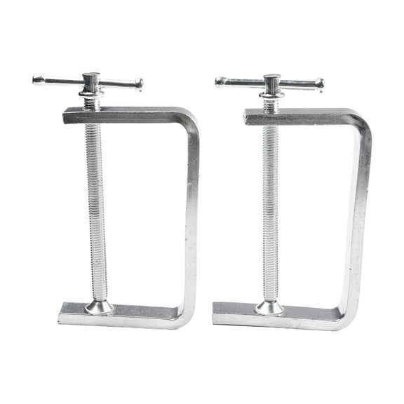 2Pcs Clamps Wood Alloy Steel Woodworking Attachments C-Clamp Equipment 0-100Mm Fangkenuo